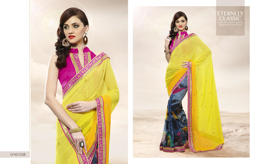Latest Embroidered Sarees