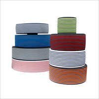 Shoe Elastics - Cotton, 10 Meter Length X 38.1 Millimeter Width, Red & Black, Printed Design - Ideal For Comfort, Tear Resistant, Non-shrinkable, Eco-friendly