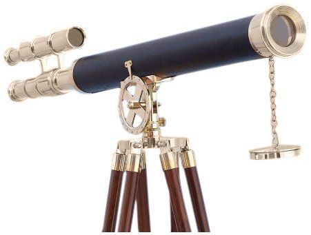 Nautical Decor Floor Standing Brass/Leather Griffith Telescope (ASIN B01A21VJI8)