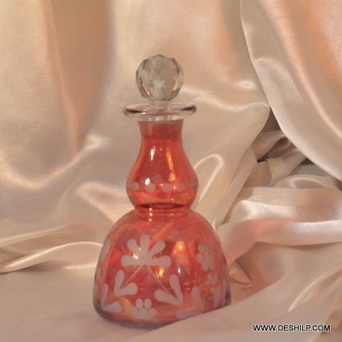 Antique Art Decortive Cut Glass Decanter Bottle