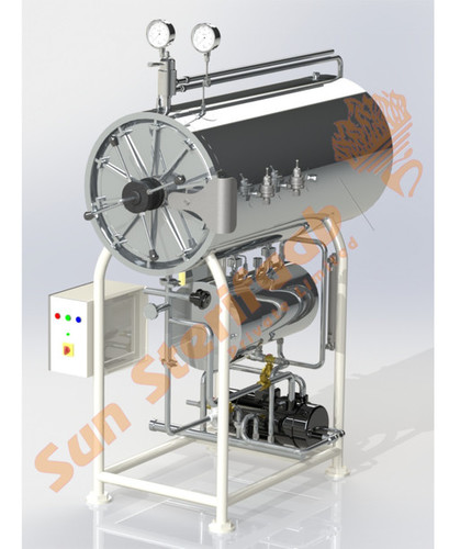 Stainless Steel Manual Horizontal Cylindrical Autoclave