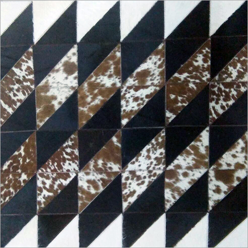 Hair On Leather Carpets - Leather Material , Elegant Design with Soft Texture, High Tear Strength, and Customizable Options