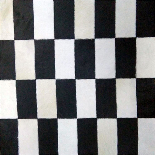 Screen Printed Leather Rugs - Leather Material, Colorfastness, Durable Stitching, Easy Maintenance, Smooth Texture, Eye-catching Design