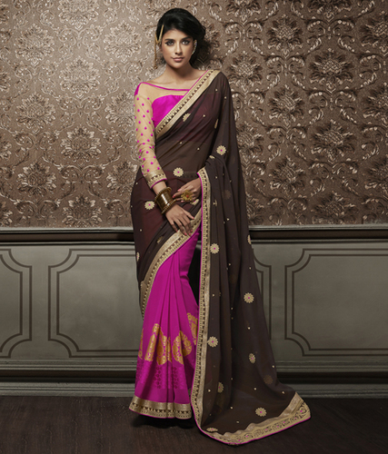 Lehariya Print Saree