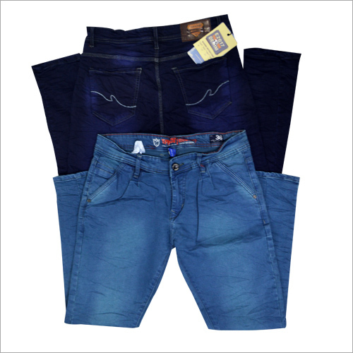 Men Crushed Jeans Fabric Weight: 650-700 Grams (G)