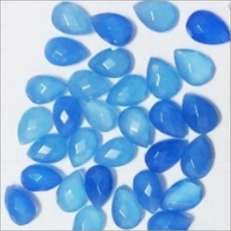Blue Chalcedony Pear Stone
