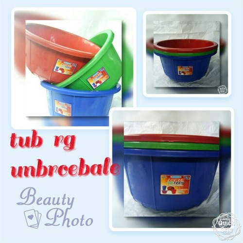 Unbreakable Plastic Tub
