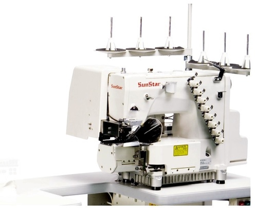 Cylinder Bed, High-speed, 4-Needles, Waist Band, Double Chain Stitch Sewing Machine