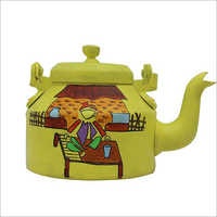Jiski Laathi, Uski Bhains A   Hand Painted Kettle