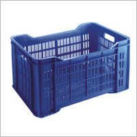 Plastic Crate - Strong Grade Eco-friendly Storage Container | Durable, Easy To Carry, Long Service Life In Dark Blue