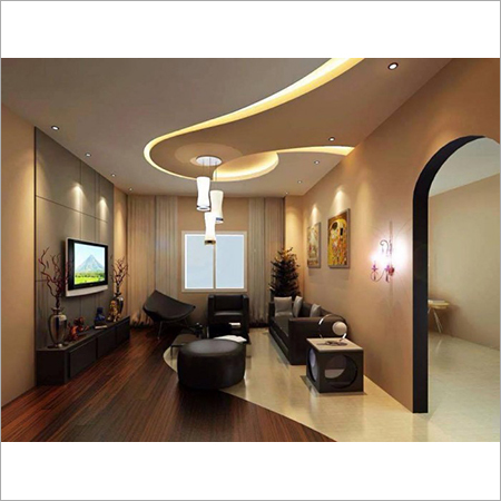 Interior False Ceiling - Gypsum, 12mm-15mm Thickness | White Color, Fire Rated Class A, Customizable Design, Aesthetic Appeal, Durable, Easy Installation