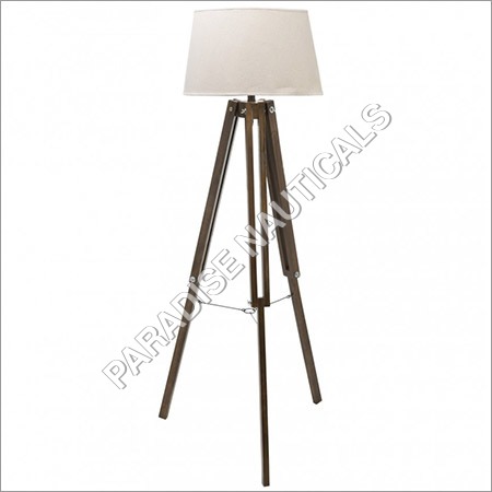 Wood Base Floor Lamp