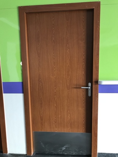 Wood Finish Metal Doors