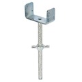 Adjustable U Head Jacks - Zinc-plated Steel, Variable Base Diameter, Coarse Thread | Adjustable Height, Heavy-duty, Stable Base