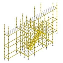 Scaffolding Kwikstage System - Steel Variable Dimensions Powder Coated | Easy Assembly Robust Design Versatile High Load Capacity