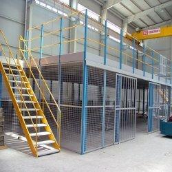 Steel Platform - Steel, Variable Dimensions, Powder Coated | Increased Space, Modular Design, Guardrails Included