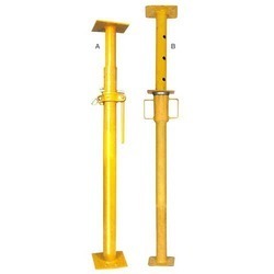 Heavy & Light Duty Prop - Steel 200x200mm Yellow | Adjustable Height 2-3m 500kg Capacity Stable Base