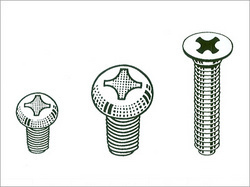 SS Machine Screws Cross Recessed Metric