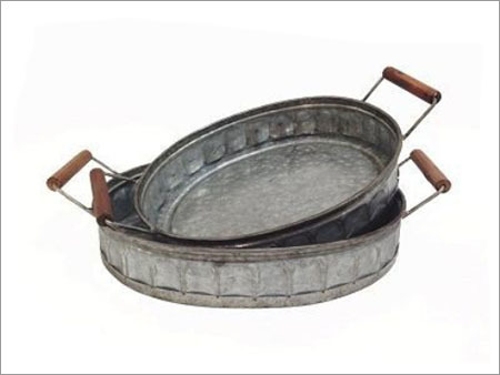 Galvanized Oval Trays