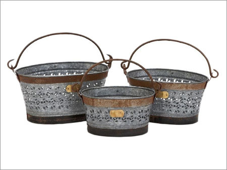 Galvanized Basket