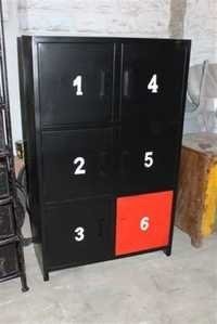 Painted Iron Wardrobe With 6 Apart Box