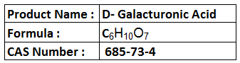 D-Galacturonic Acid - White Powder CAS 685-73-4 | High Purity Food Grade Water Soluble