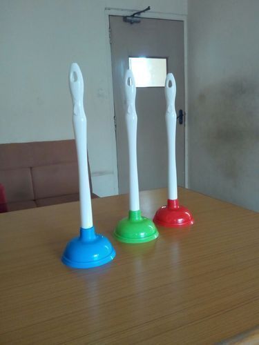 Rubber Toilet Plunger - Color: As Per Requirement