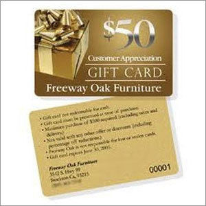 Plastic Gift Card