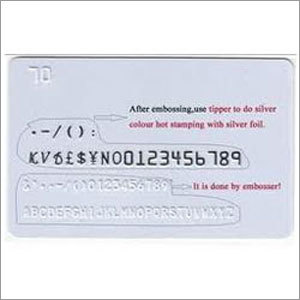 Embossed PVC Cards By CREATIVE CARDS & SOLUTIONS