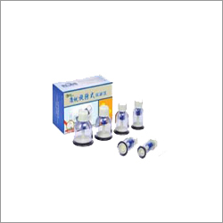 Vacuum Cupping Set Of 8 Rotary Cups - Plastic Material, White Color | Ideal For Body Usage, Designed For Men, Effective Vacuum Cupping System