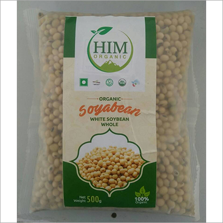 White Soyabean - White, 500g Plastic Bag | Organic, High Protein, Non-GMO, Versatile, Sustainable