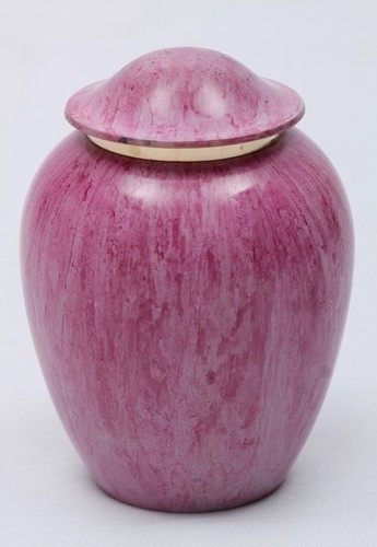 Pink Golden Pet Cremation Urn