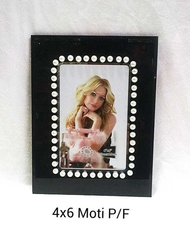 Black 4X6 Pearl Photo Frame