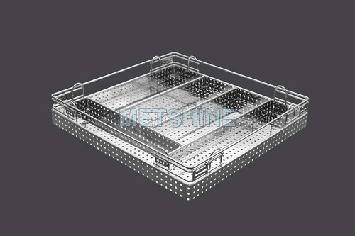 Stainless Steel Perforated Cutlery Basket