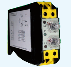 Black And Yellow Din Rail Timer- Forward-Pause-/Reverse