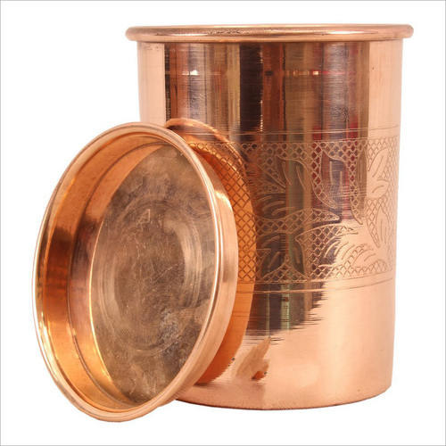 Copper Glass with Coaster
