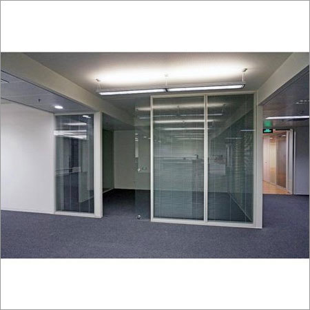 Decorative Office Partition - Glass Aluminum, 2.4m-3.0m Height, Powder Coated | Sound Absorption 25-35dB, Modern Design, Custom Sizes