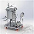 Sparkler Type Filter Press - Stainless Steel | Horizontal Semi-automatic Filtration System For Crystal Clear Pharmaceuticals, Chemicals, Beverages, And More, Includes Ss Trolley With Heavy Duty Castor Wheels, Custom Pump Options, Built-in Recirculation System