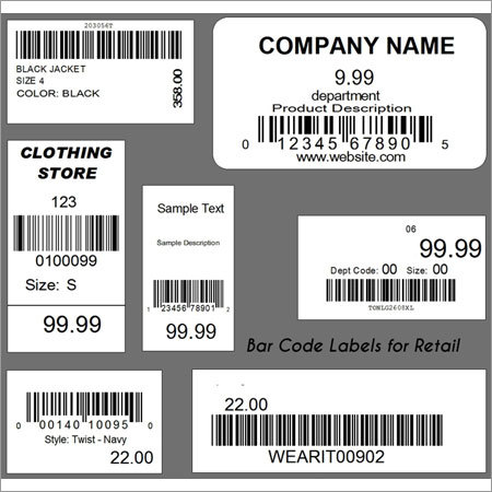 Barcode Labels for Retail By INTERACT TEXLABELS (P) LTD.