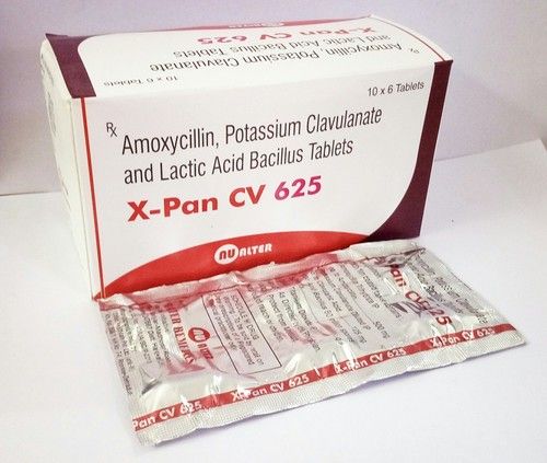 Amoxycillin, Potassium Clavulanate and Lactic Acidm Bacillus Tablets