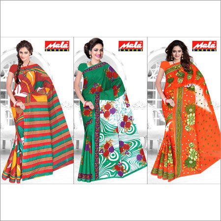 Multicolor Designer Cotton Saree