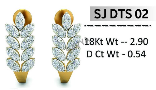 Ladies Gold Diamond Fancy Pendant