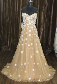 Modern Wedding Beaded Gown