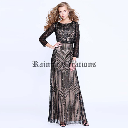 Full Sleeves Ladies Designer Gown