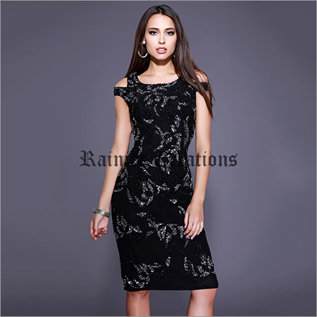 Ladies Black One Piece Dress