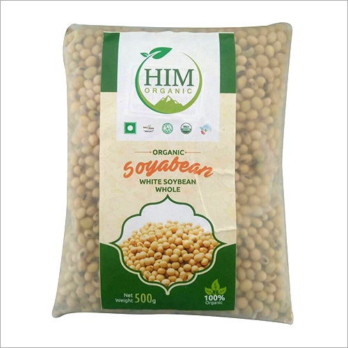 White Soybean Whole - Off-White, 100g/500g, Organic, Non-GMO, High Protein, Whole, Versatile, Sustainable