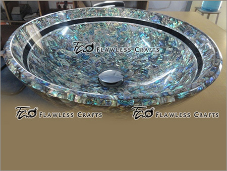 Abalone Shell Round Sink