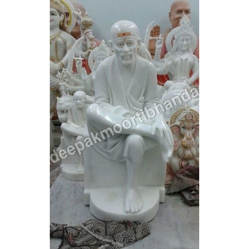 Easy To Clean Shirdi Sai Bada Marble Statue