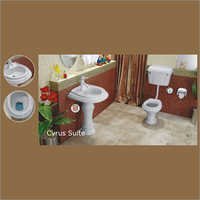 Bathroom Sanitary Ware Set - Ceramic One Piece, Wall Mounted, Round Shape 19-24 Inches, Weight 25-30 Kg