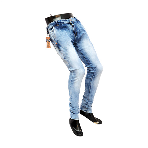 Mens Blue Shaded Jeans Fabric Weight: 12.5 Ounce (Oz)